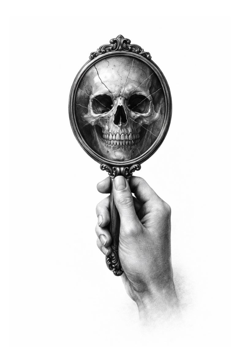 Skull Mirror